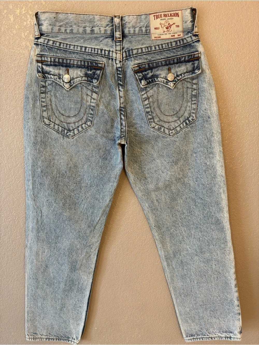 True Religion Light Blue High-Rise Denim Jeans